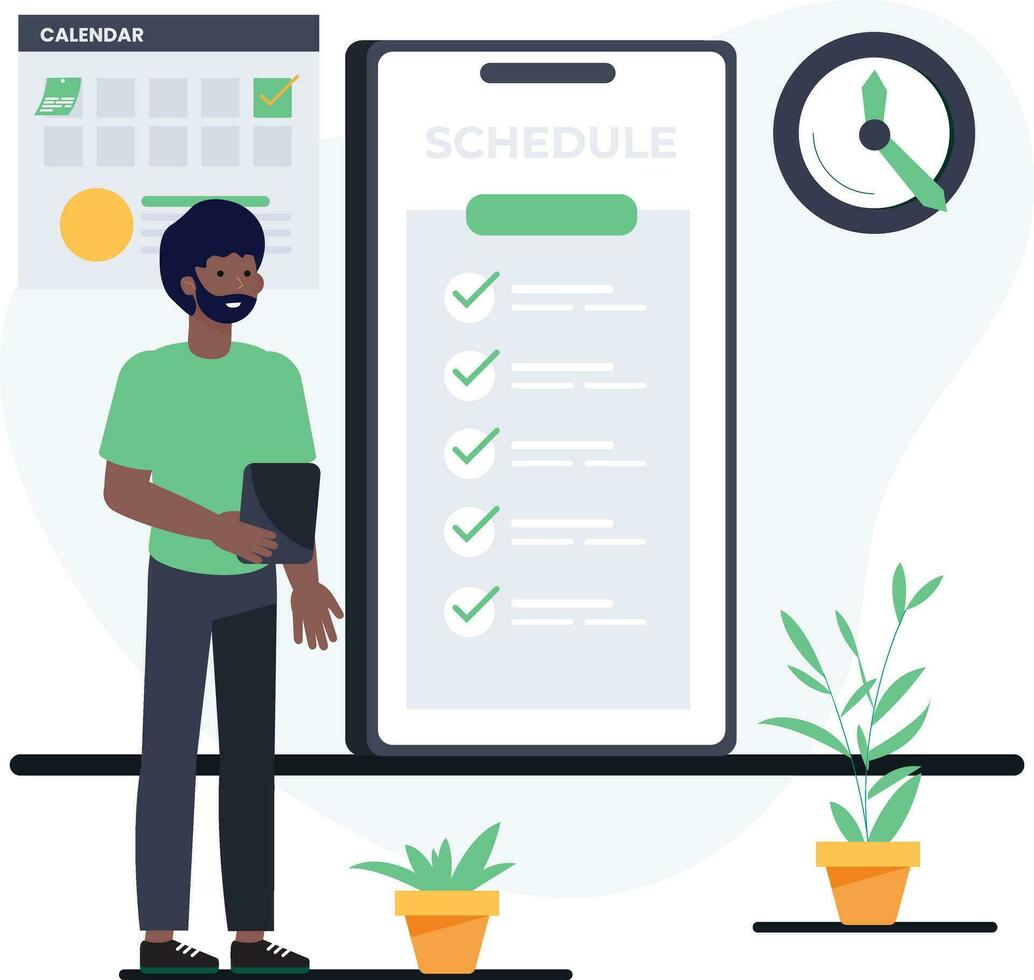 Renting house online vector