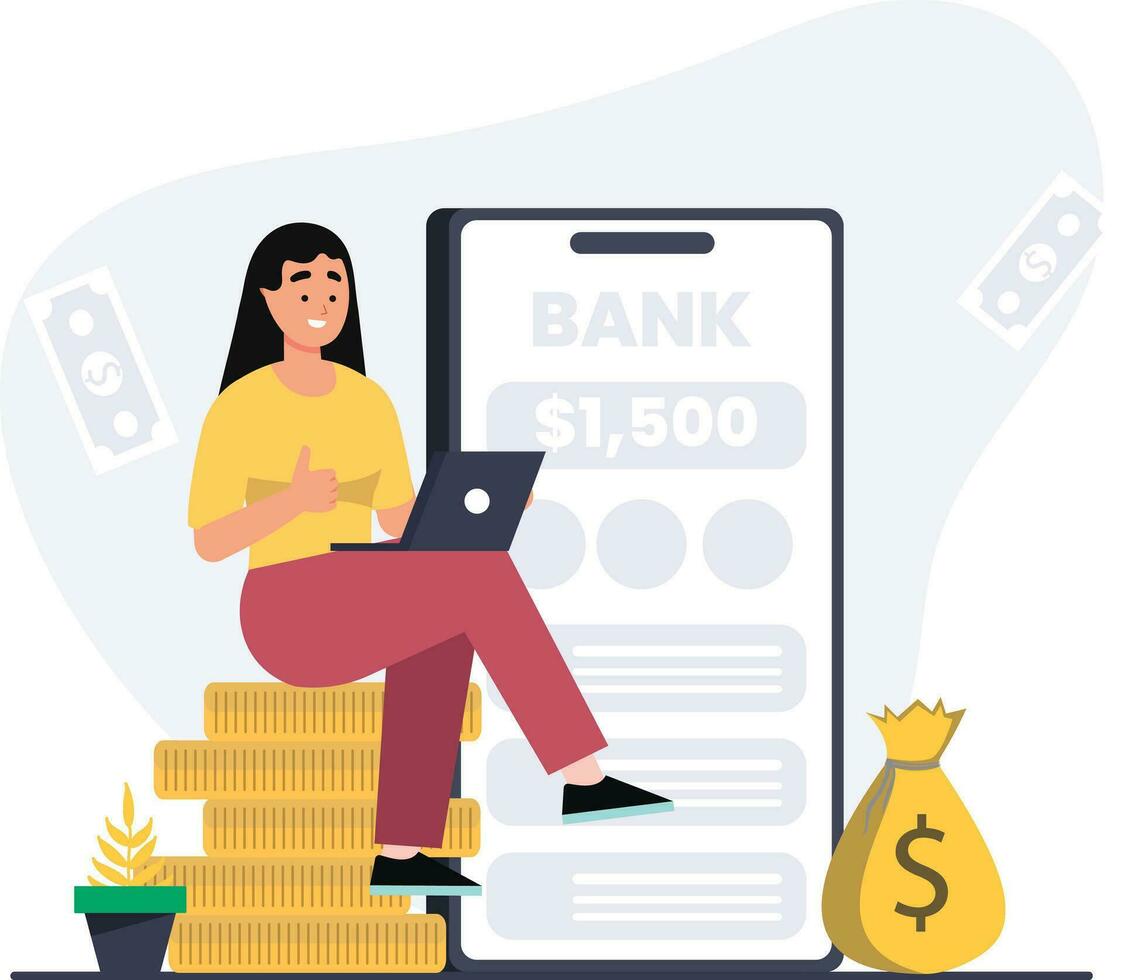 Banking and Financial Activities vector