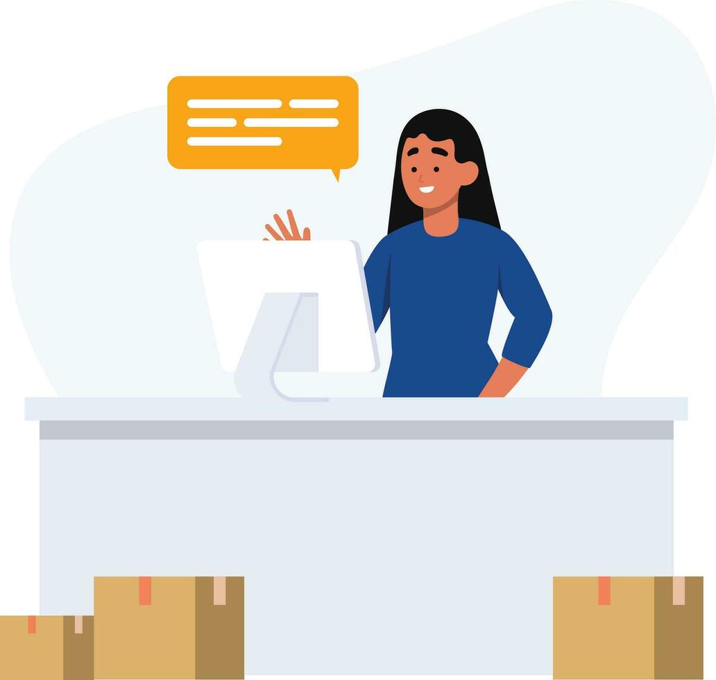 Online Customer Service and Support vector