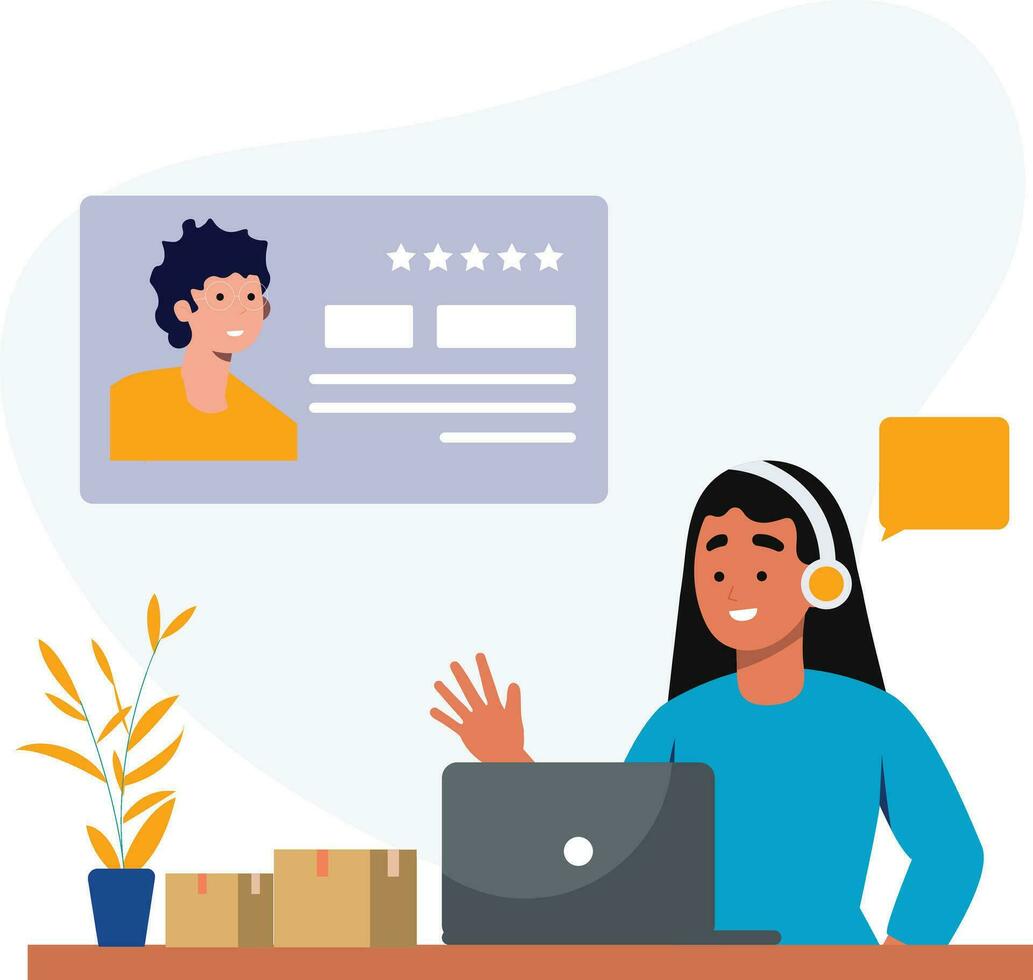 Online Customer Service and Support vector