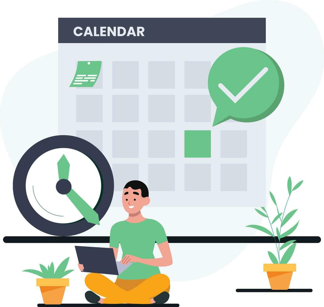 Renting house online vector