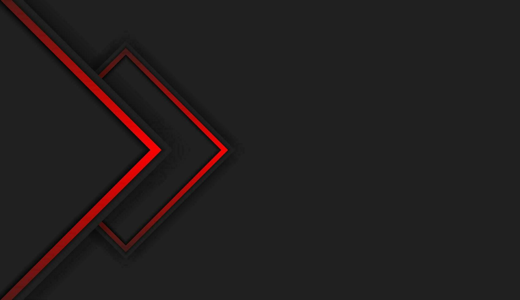 The dark metallic background contrasts with the red stripes that are reflecting light. Vector illustration.
