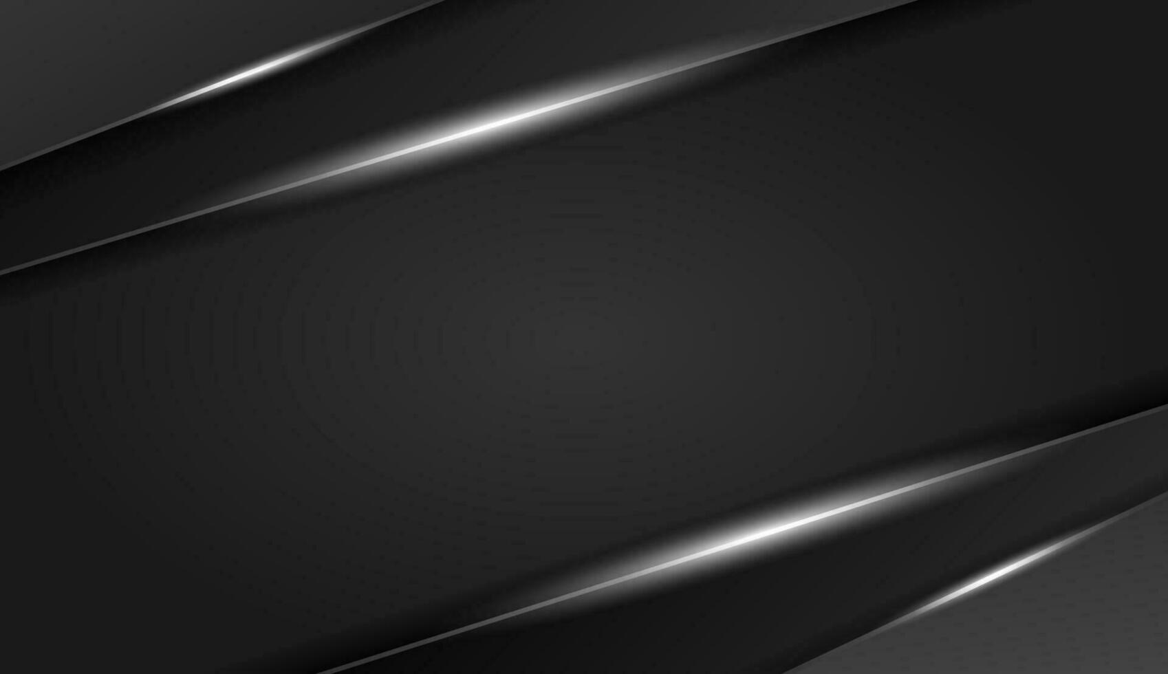 Dark metallic background with white stripes reflecting light. Vector illustration.