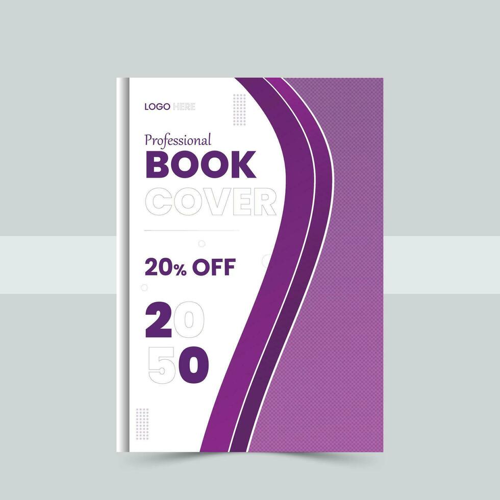 Corporate Book Cover Design Template in A4. Can be adapt to Brochure, Annual Report, vector