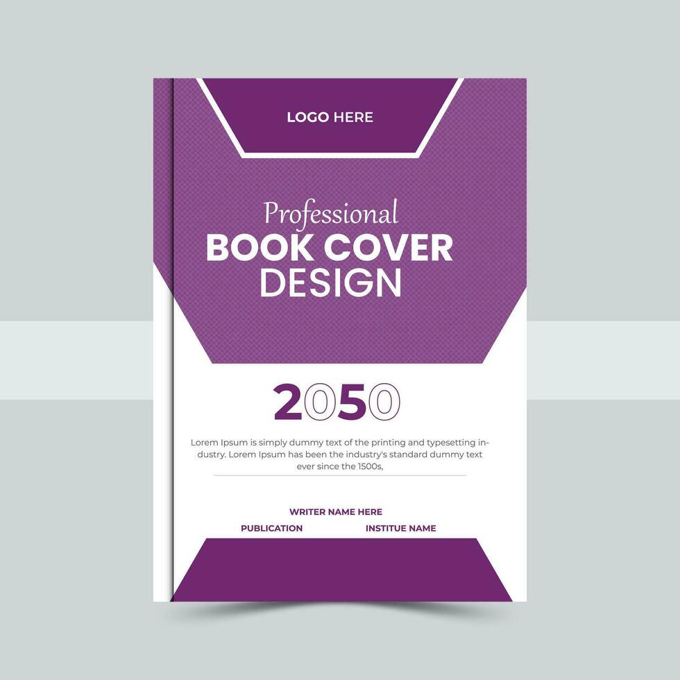 Corporate Book Cover Design Template in A4. Can be adapt to Brochure, Annual Report, vector