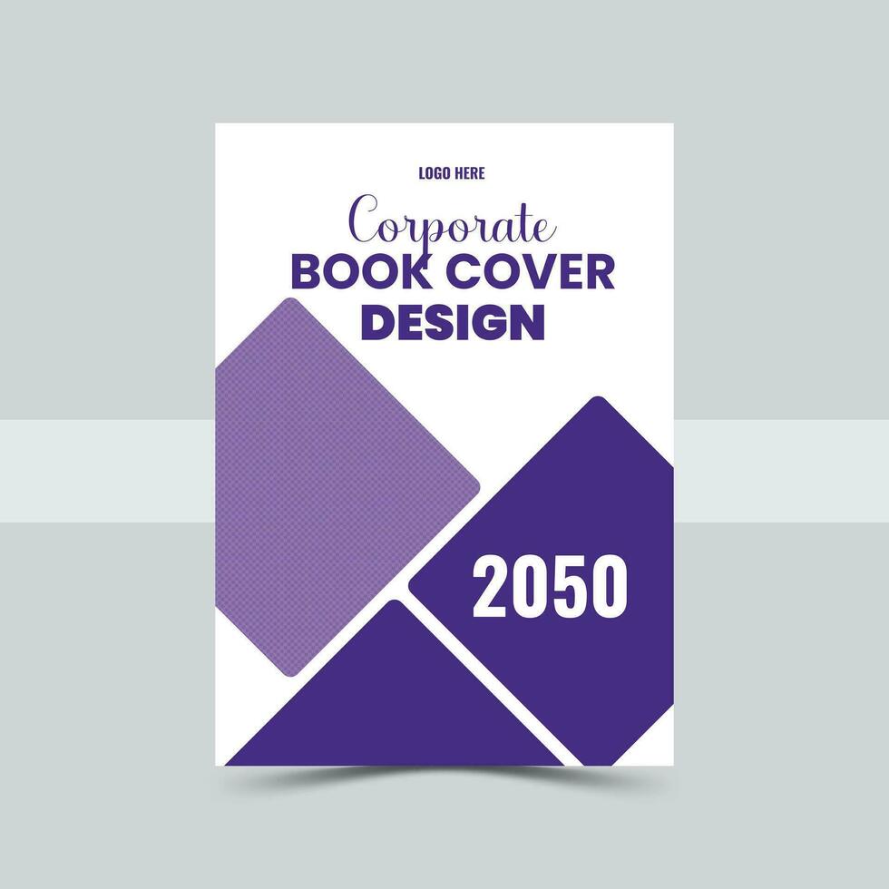 Corporate Book Cover Design Template in A4. Can be adapt to Brochure, Annual Report, vector