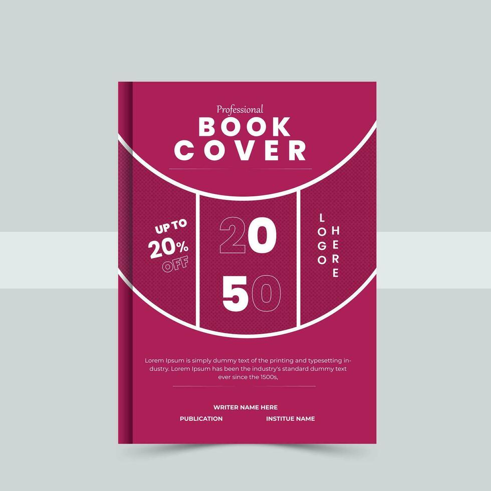 Corporate Book Cover Design Template in A4. Can be adapt to Brochure, Annual Report, vector