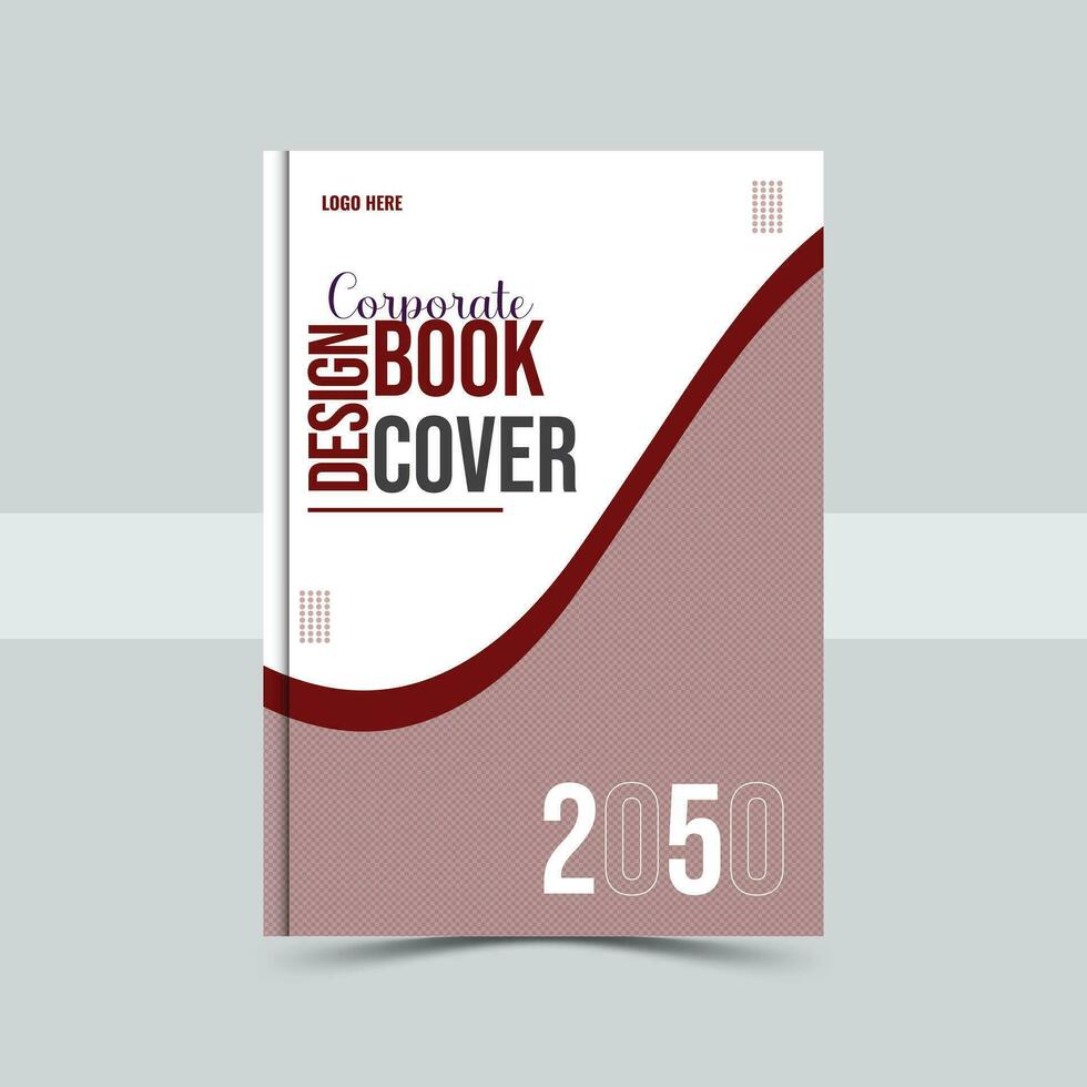 Corporate Book Cover Design Template in A4. Can be adapt to Brochure, Annual Report, vector