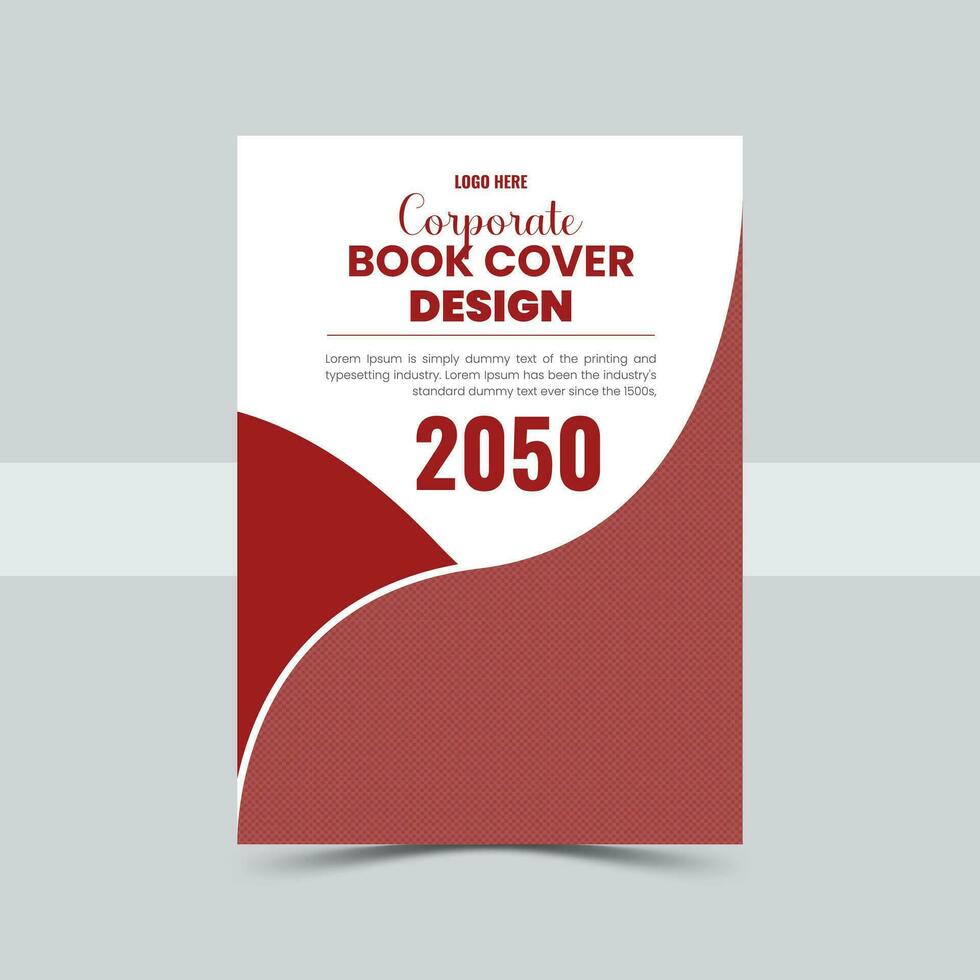 Corporate Book Cover Design Template in A4. Can be adapt to Brochure, Annual Report, vector