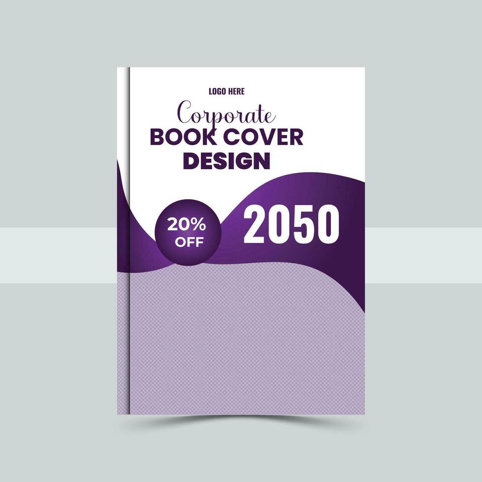 Corporate Book Cover Design Template in A4. Can be adapt to Brochure, Annual Report, vector