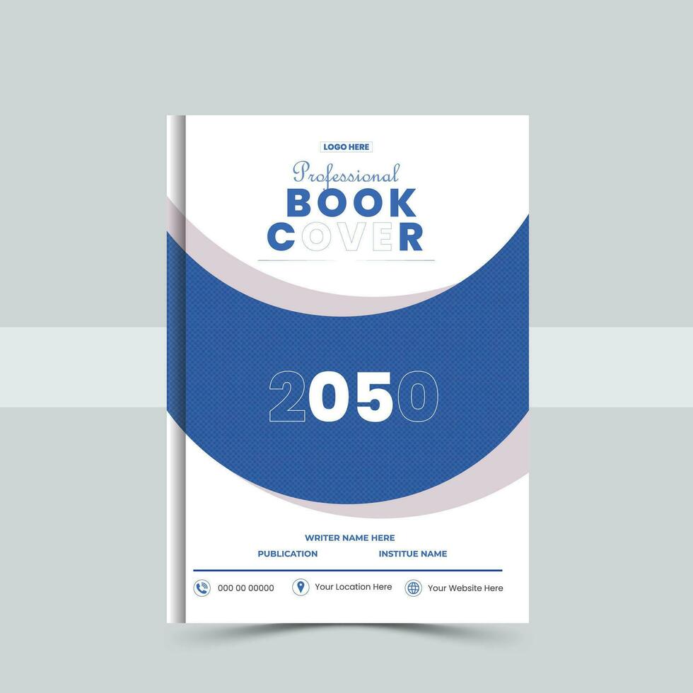 Corporate Book Cover Design Template in A4. Can be adapt to Brochure, Annual Report, vector