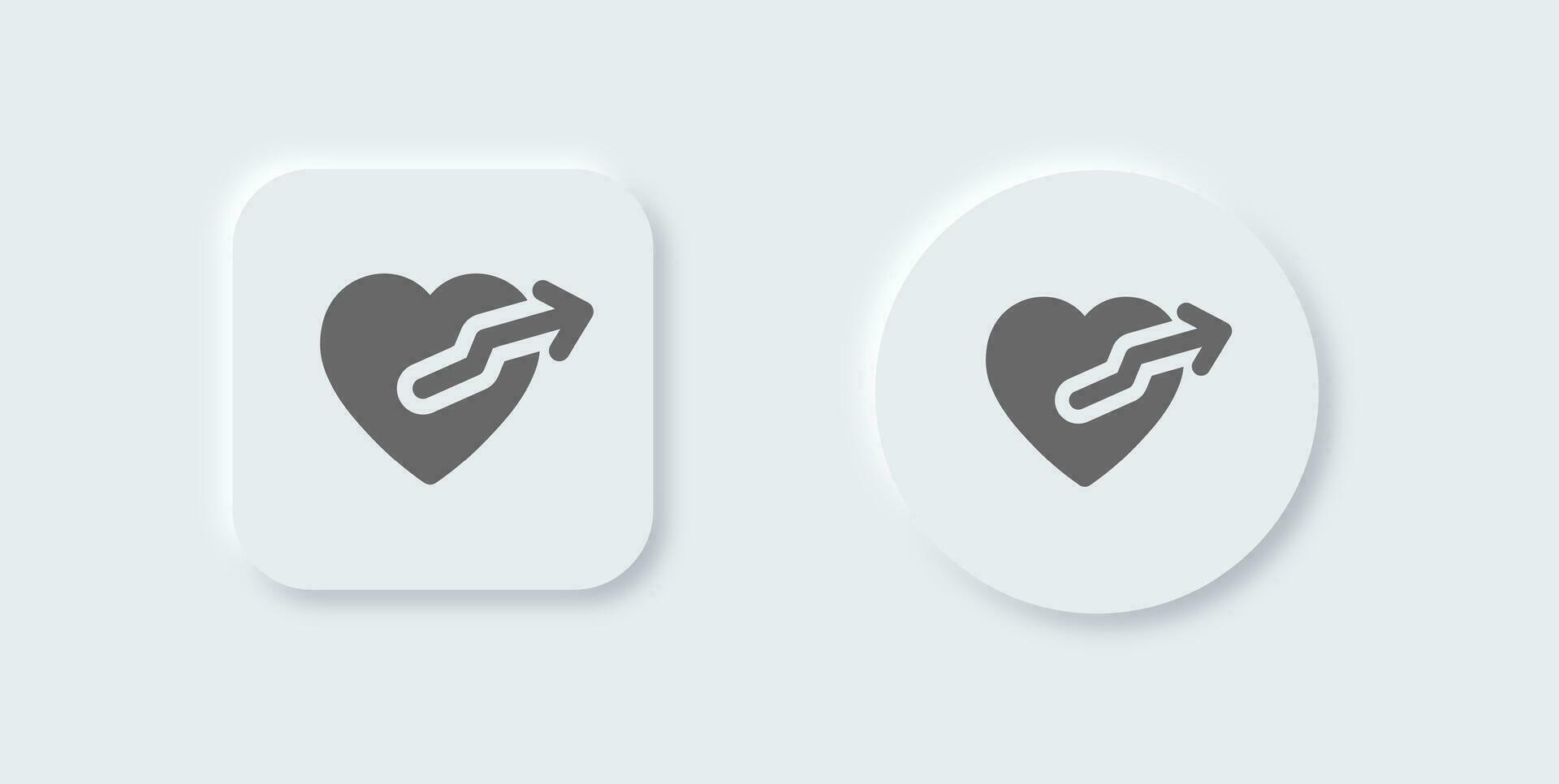 Popular solid icon in neomorphic design style. Viral signs vector illustration.