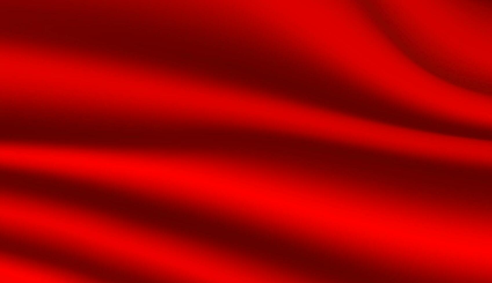 Abstract background, elegant red fabric or liquid waves or folds of satin silk background. Red silk cloth. vector