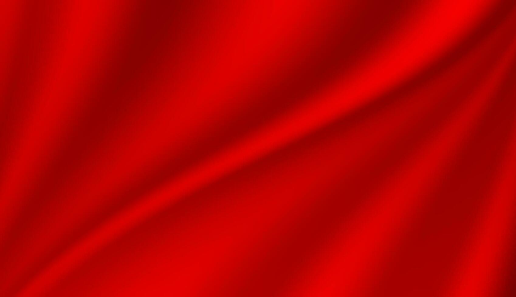 Abstract background, elegant red fabric or liquid waves or folds of satin silk background. Red silk cloth. vector