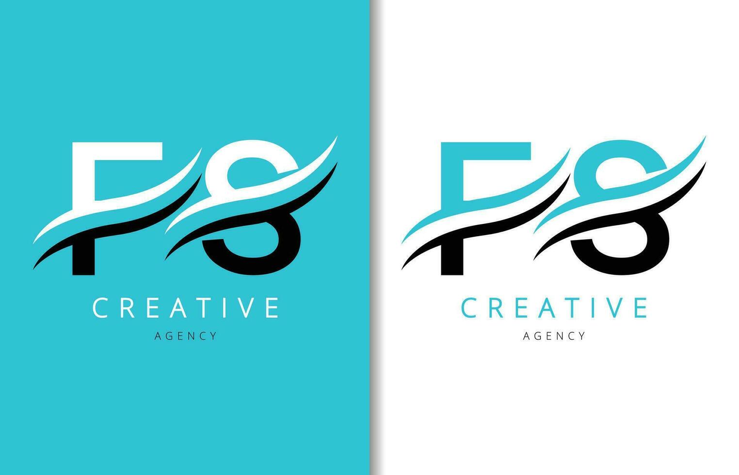 F S Letter Logo Design with Background and Creative company logo. Modern Lettering Fashion Design. Vector illustration
