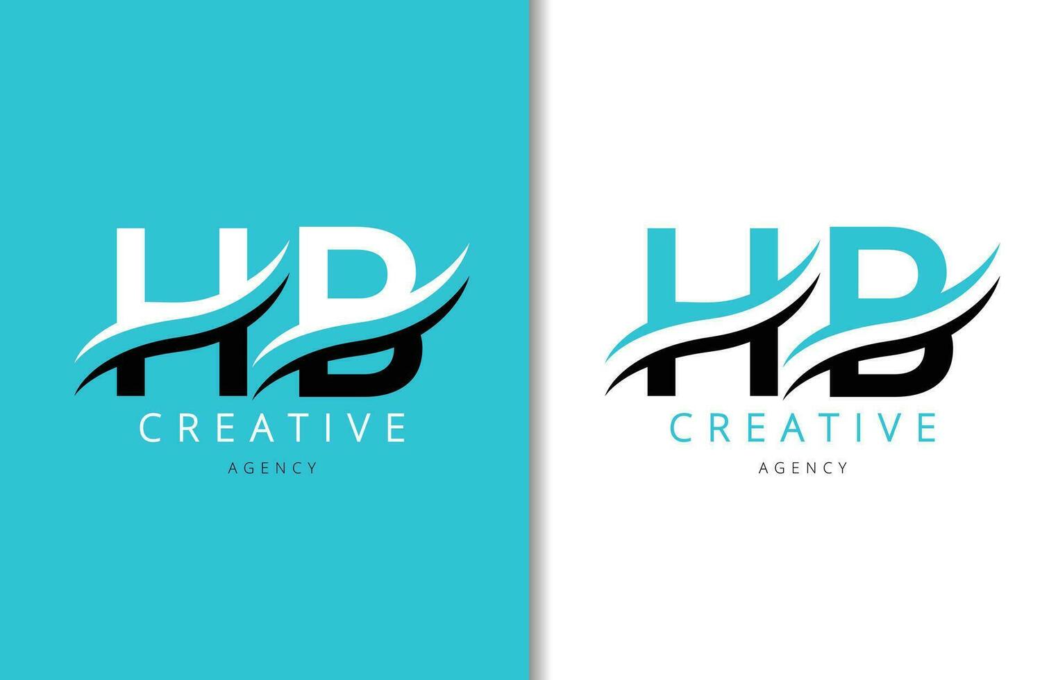 H B Letter Logo Design with Background and Creative company logo. Modern Lettering Fashion Design. Vector illustration