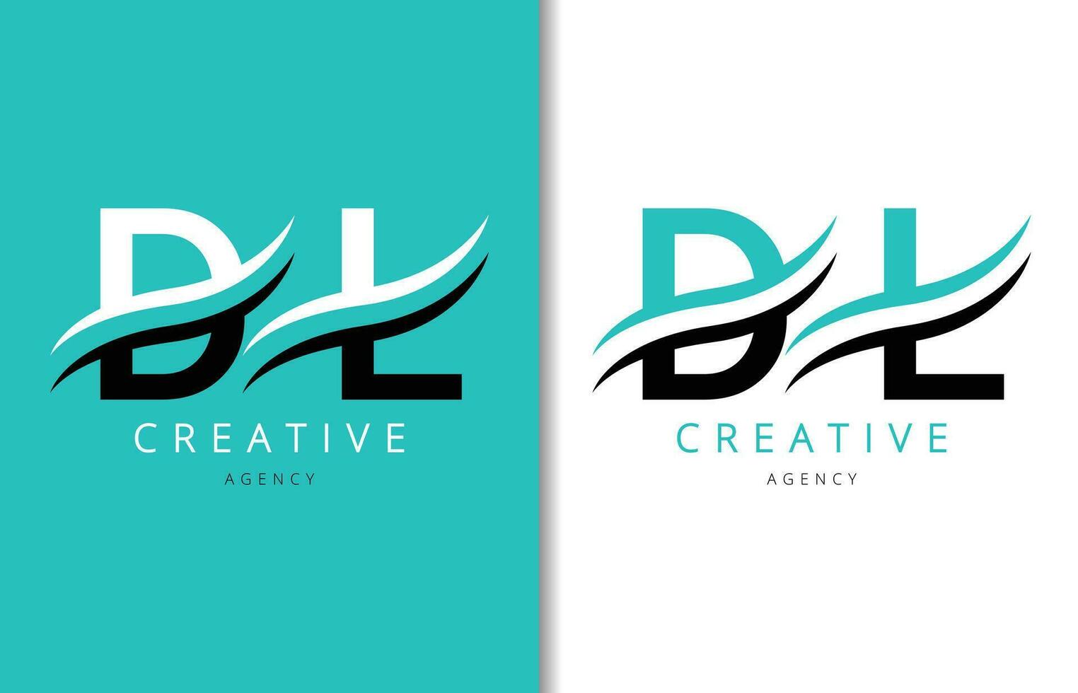 D L Letter Logo Design with Background and Creative company logo. Modern Lettering Fashion Design. Vector illustration