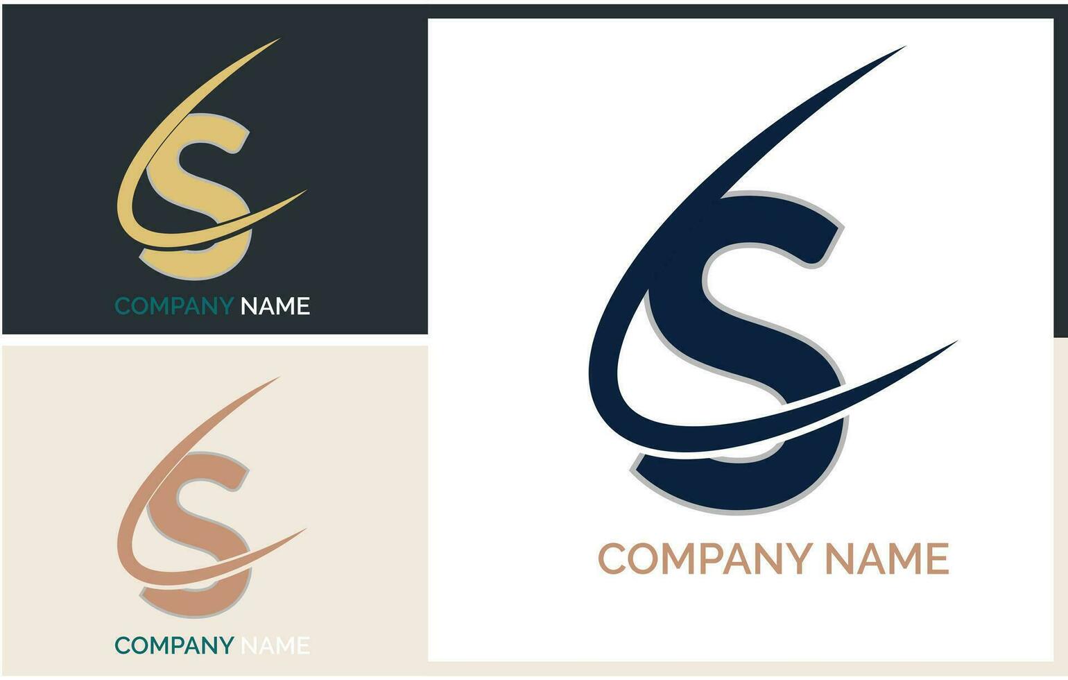 s letter logo and better presentation. vector illustration