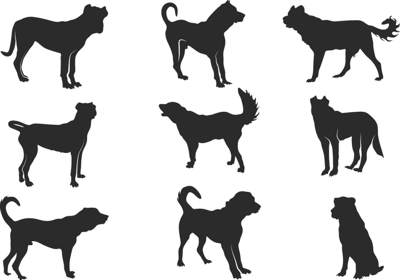 Sarabi silhouette, Sarabi dog silhouette, Sarabi clipart, Dog silhouette, Sarabi dog icon vector