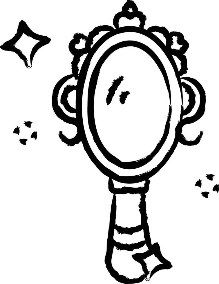 Magic Mirror hand drawn vector illustrations