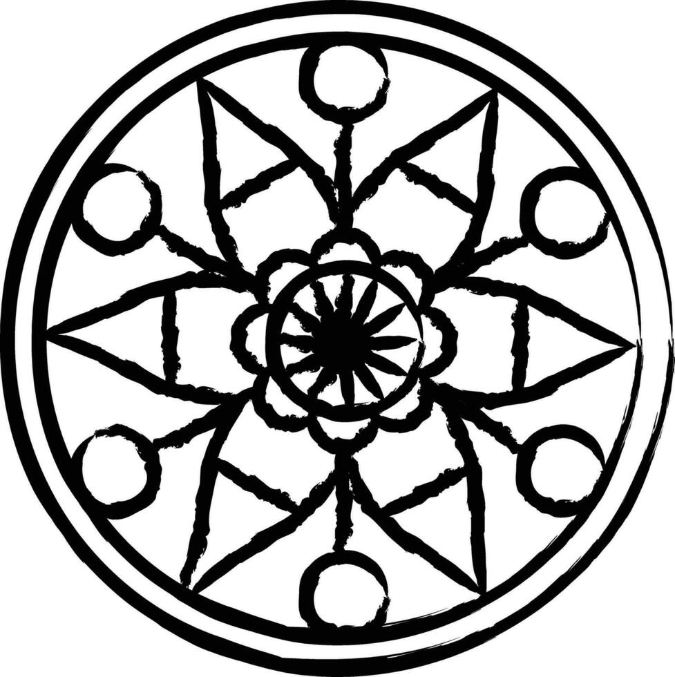 Mandala hand drawn vector illustrations