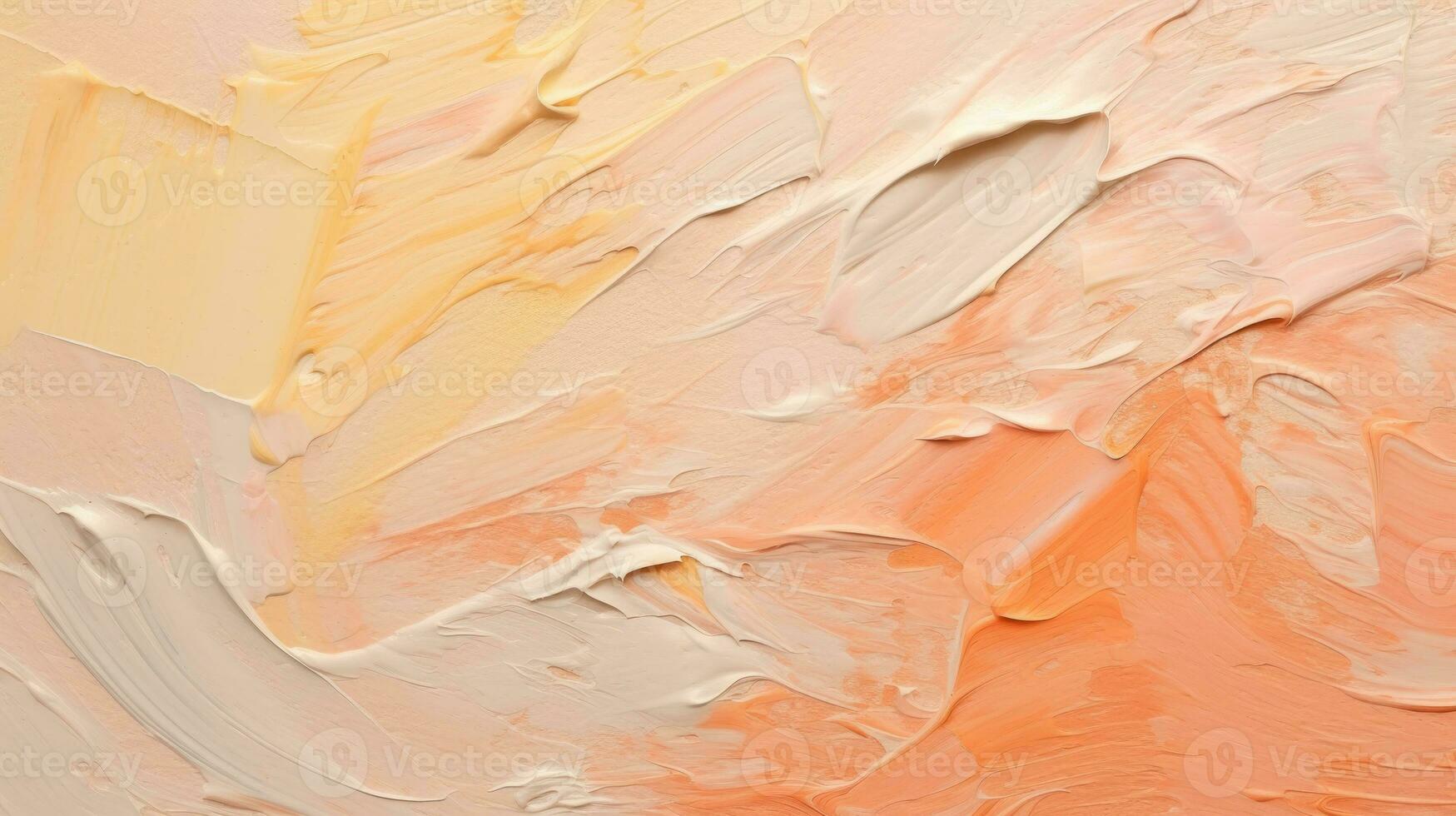 AI generated Artistic Apricot Vision - Abstract Oil Painting on Canvas - Generative AI photo