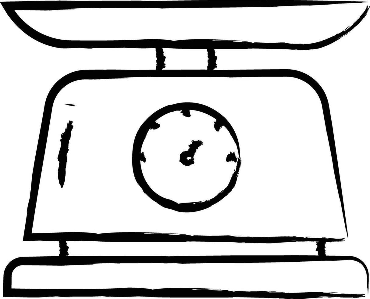 Weighing Scale hand drawn vector illustrations