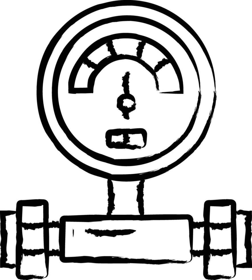 Gauge hand drawn vector illustrations