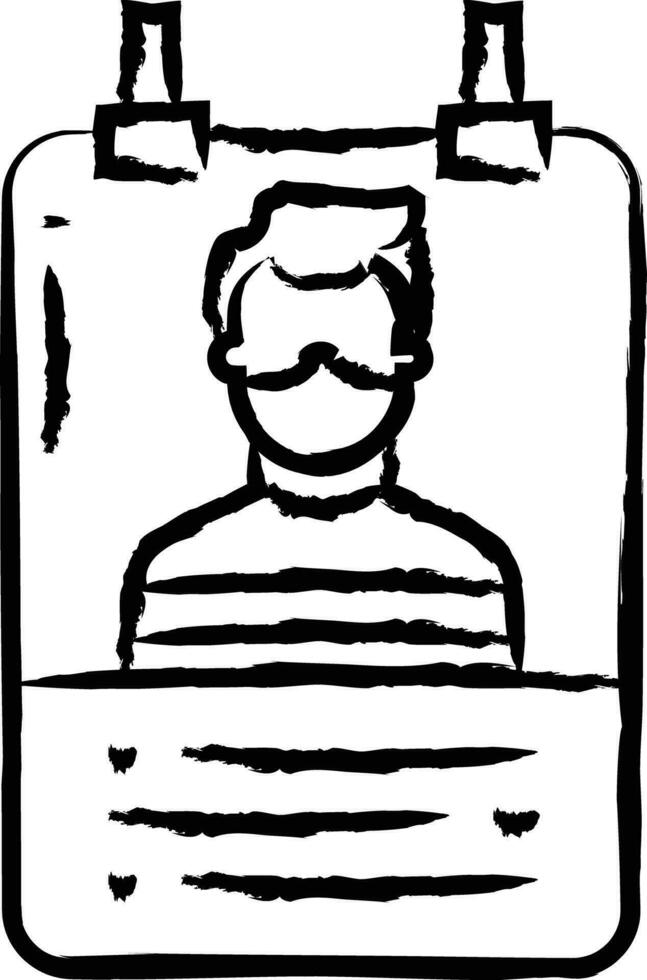Wanted Poster hand drawn vector illustration