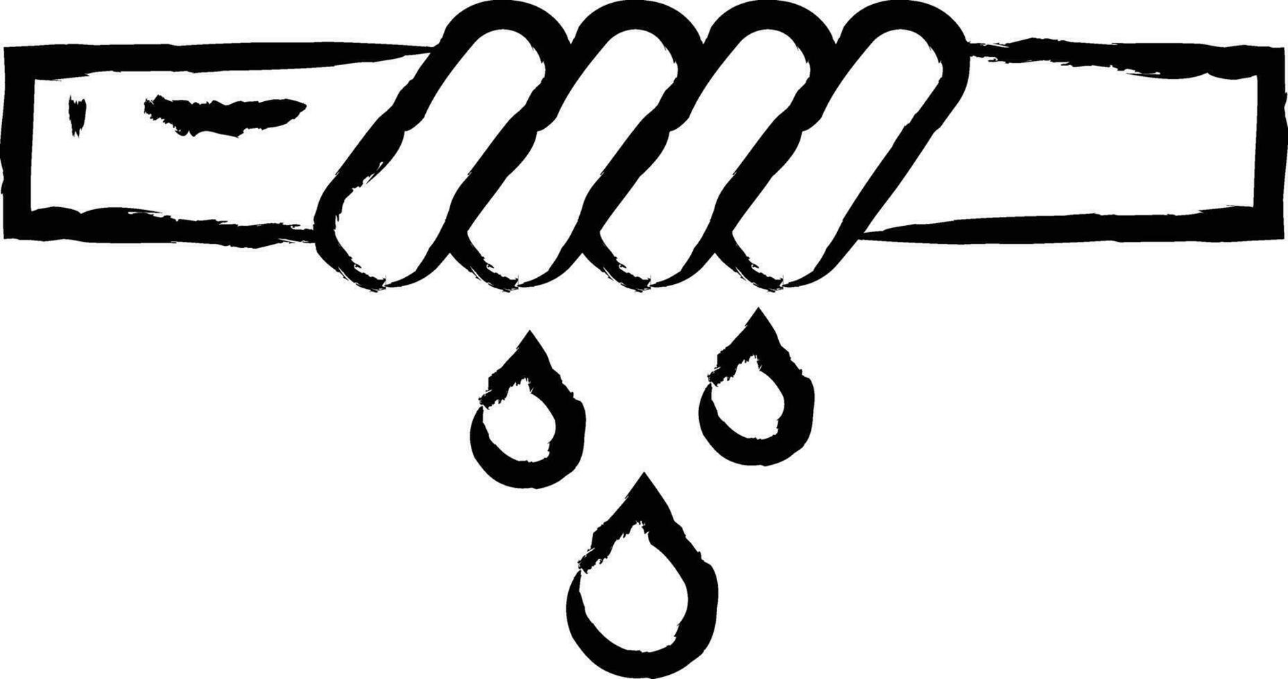 Twisted hand drawn vector illustration
