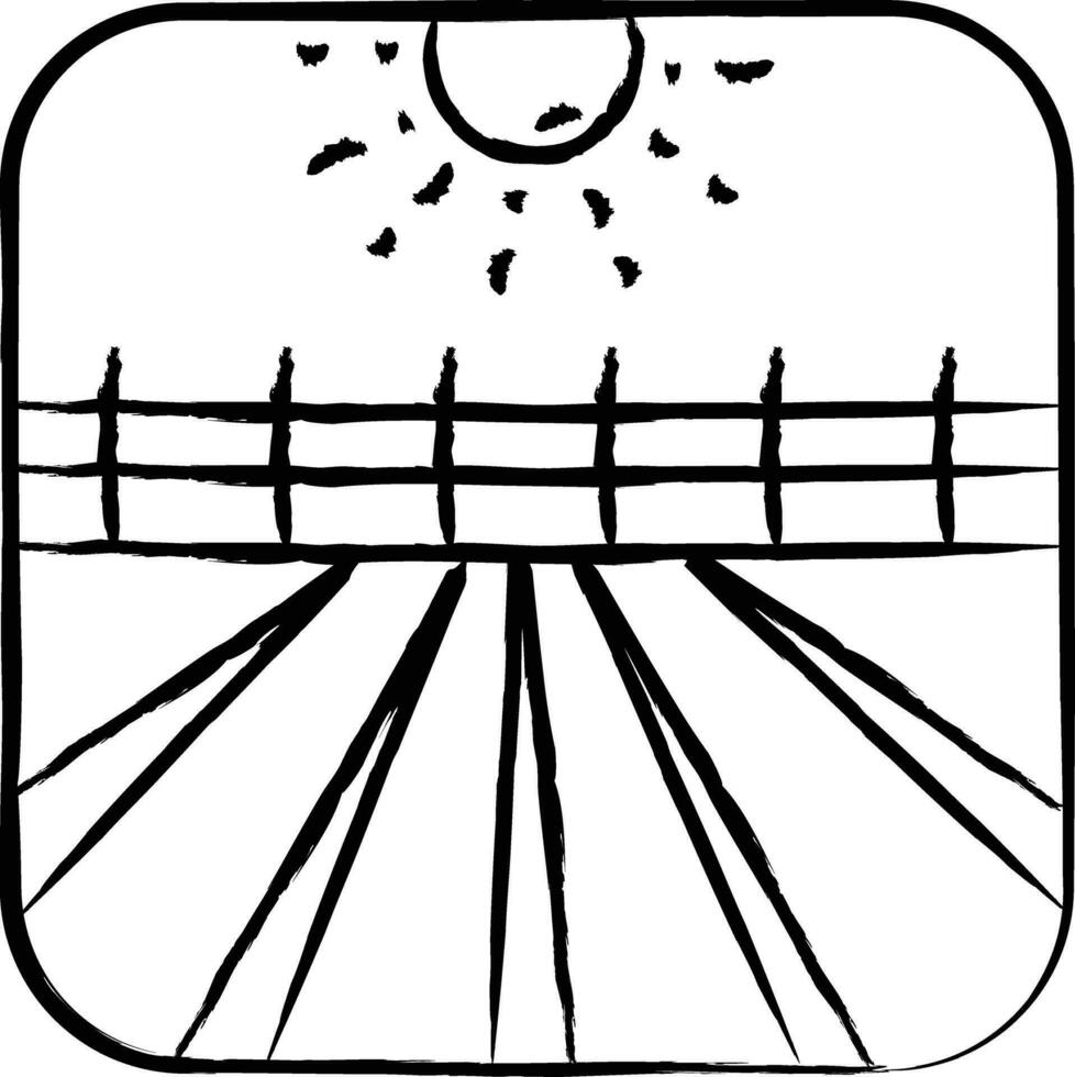 landscape hand drawn vector illustration
