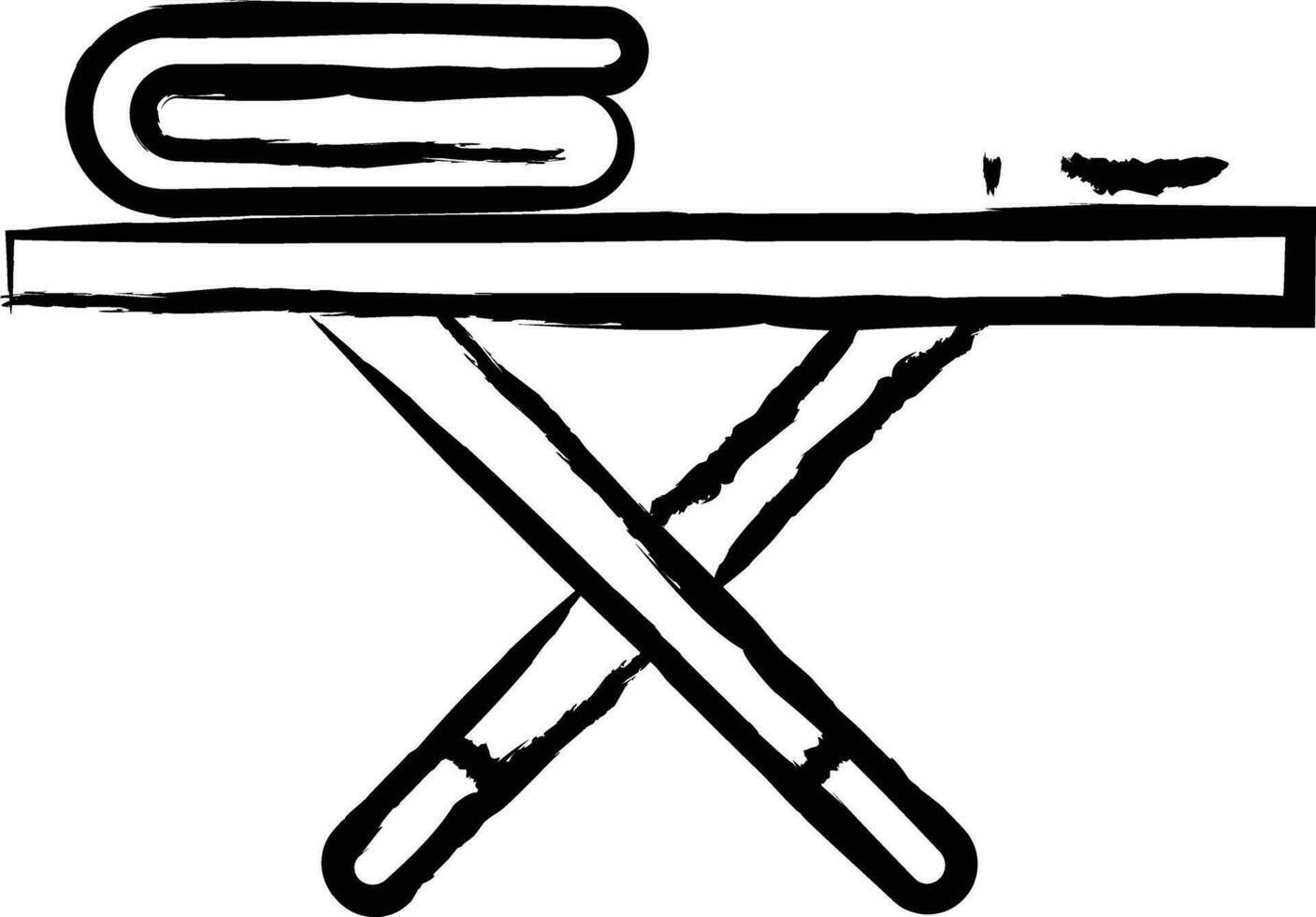 Ironing Service hand drawn vector illustration