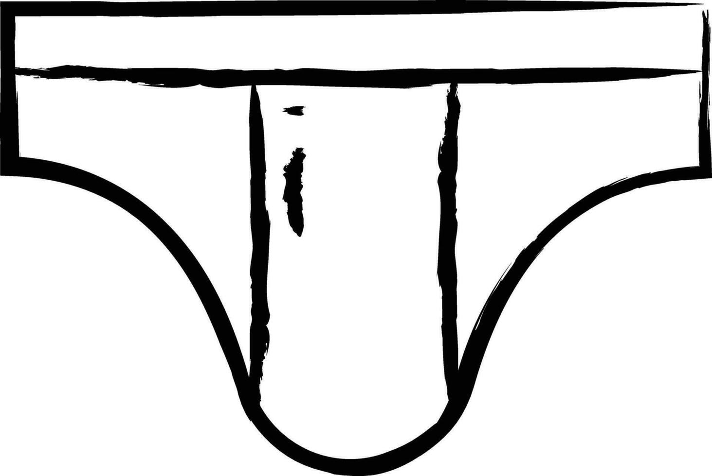 Underwear hand drawn vector illustration