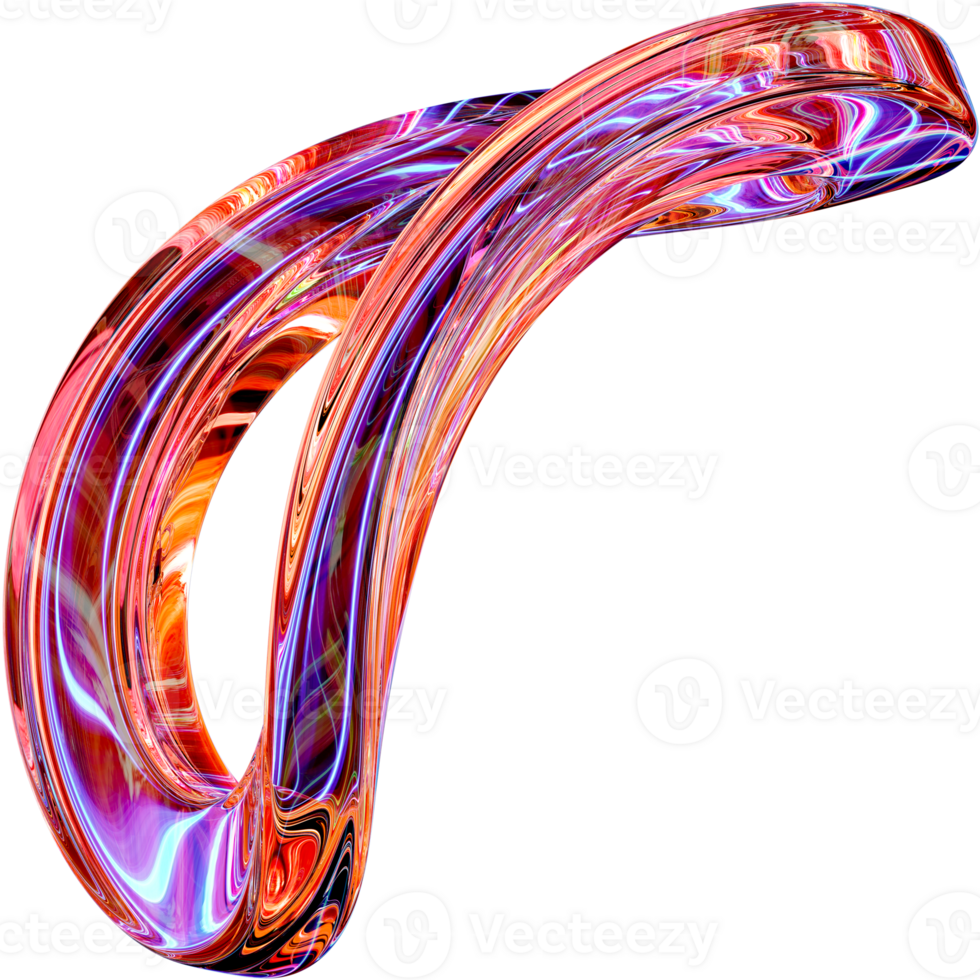 Abstract Lightning In Glass Shapes png