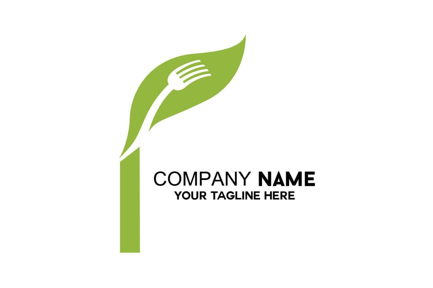 letter i with leaf and fork decoration vector