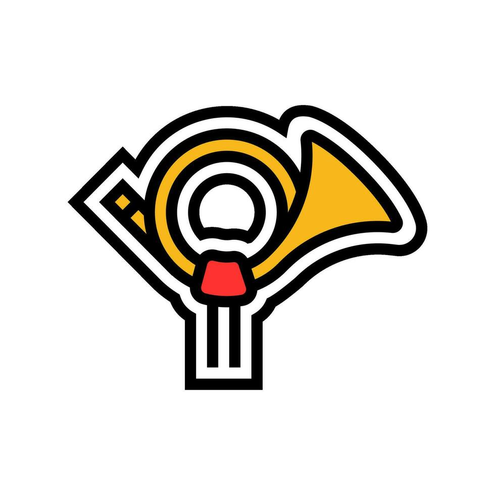 important announcement download color icon vector illustration