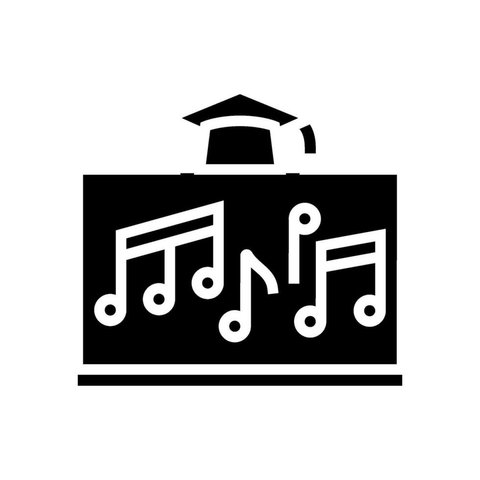 music education primary school glyph icon vector illustration