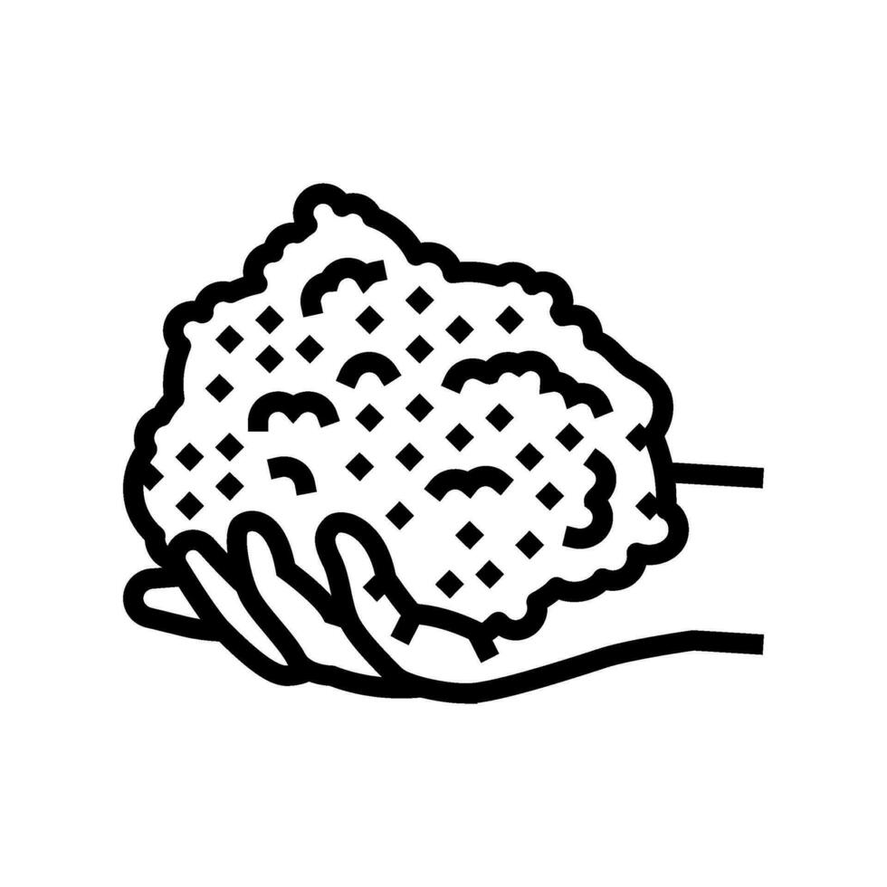 kinetic sand fidget toy line icon vector illustration