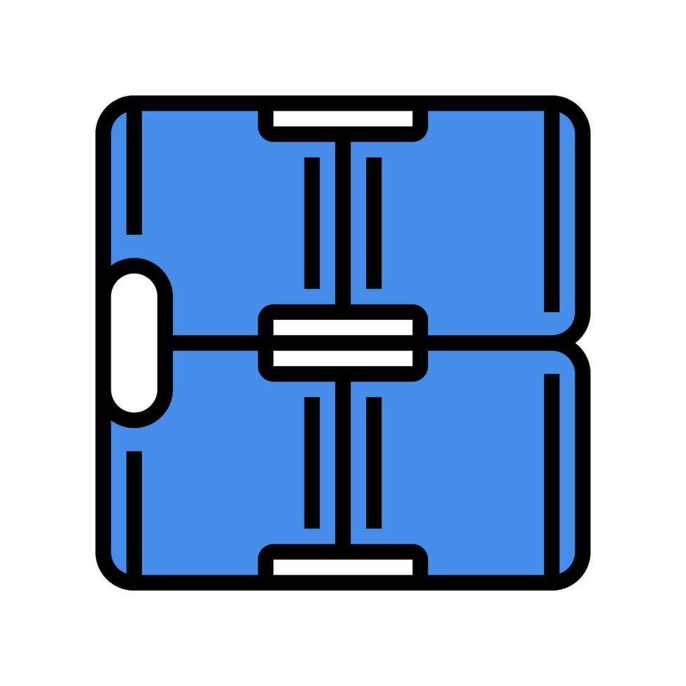 infinity cube fidget toy color icon vector illustration