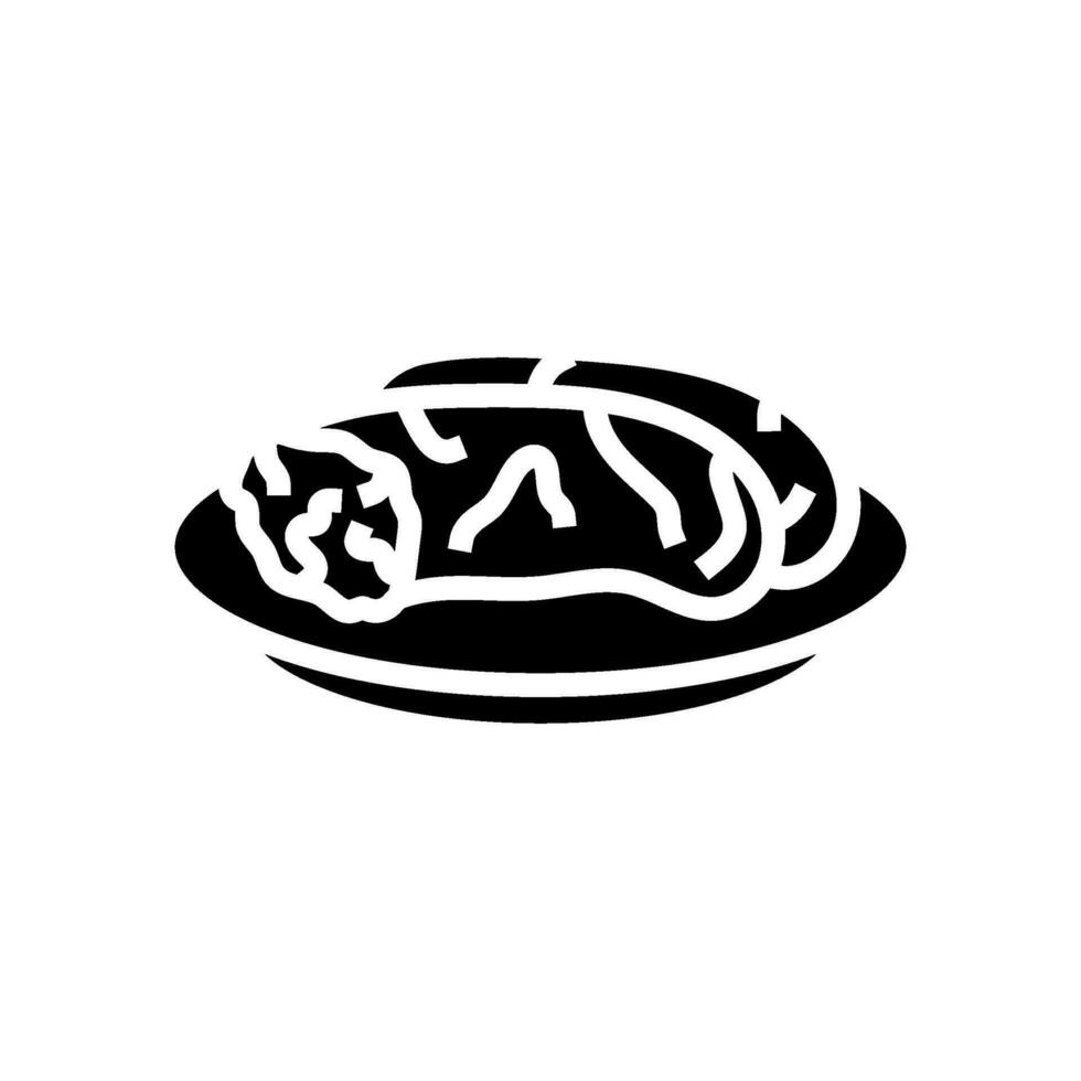 ratatouille french cuisine glyph icon vector illustration