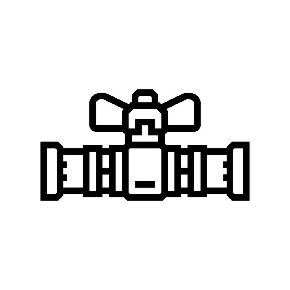 gas pipeline line icon vector illustration