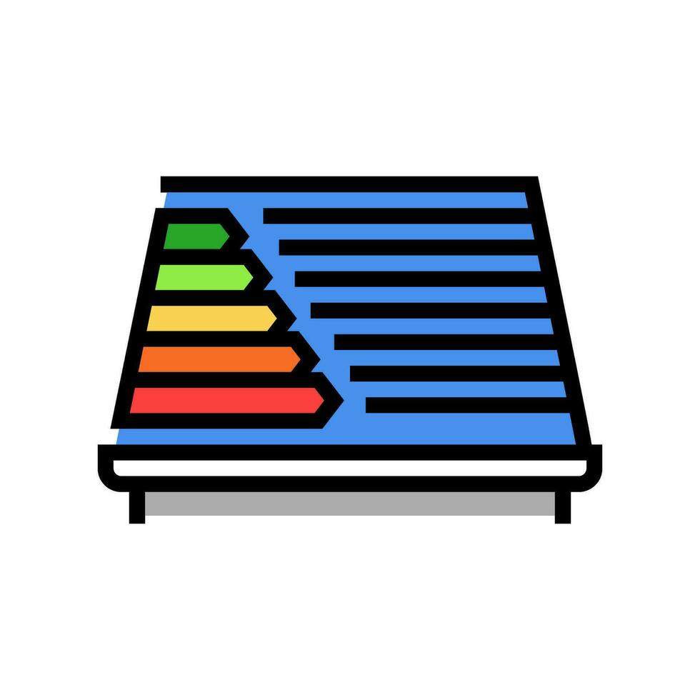 roofing energy efficient color icon vector illustration