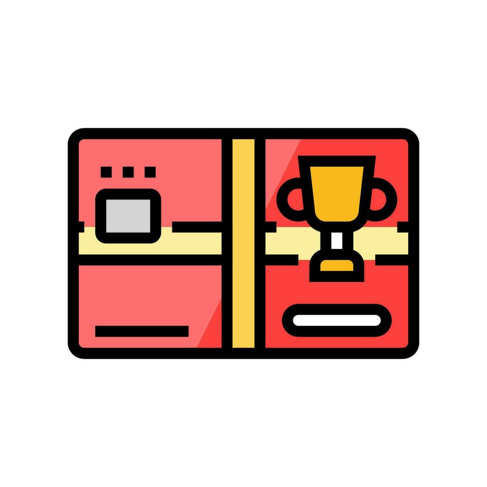 rewards card bank payment color icon vector illustration