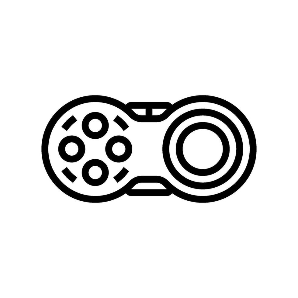 fidget pad fidget toy line icon vector illustration