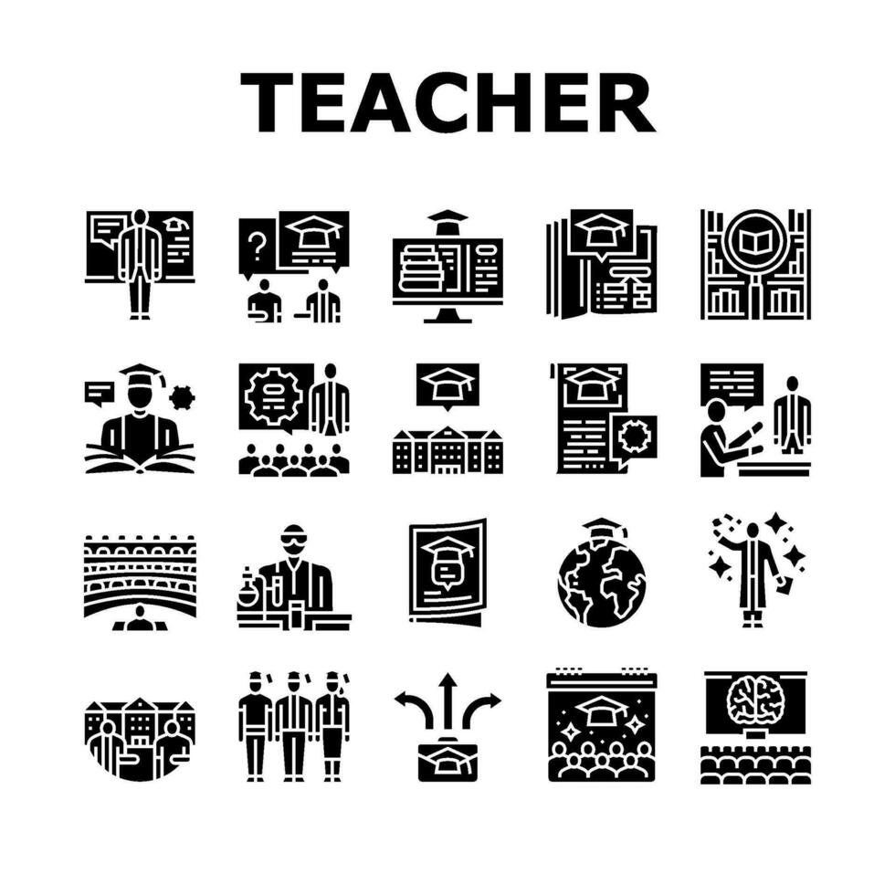 AI generated online learning platform web icons set vector