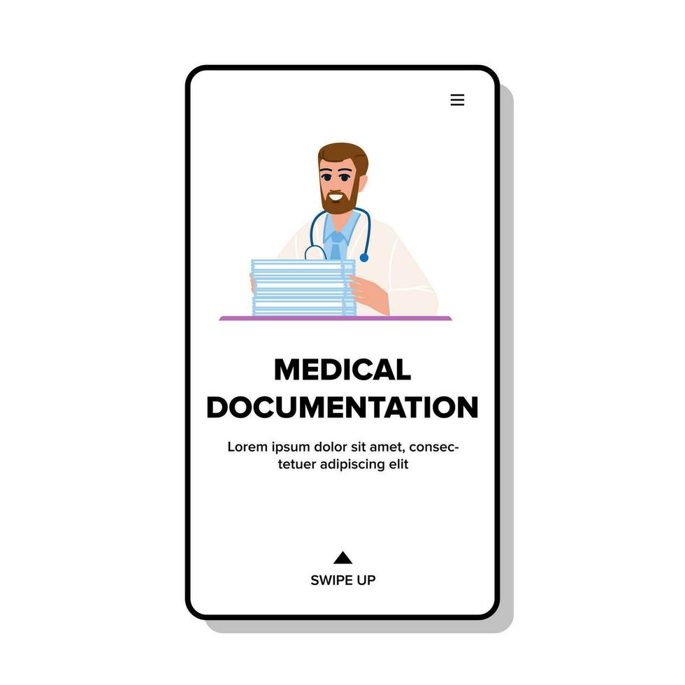 portapapeles médico documentación vector