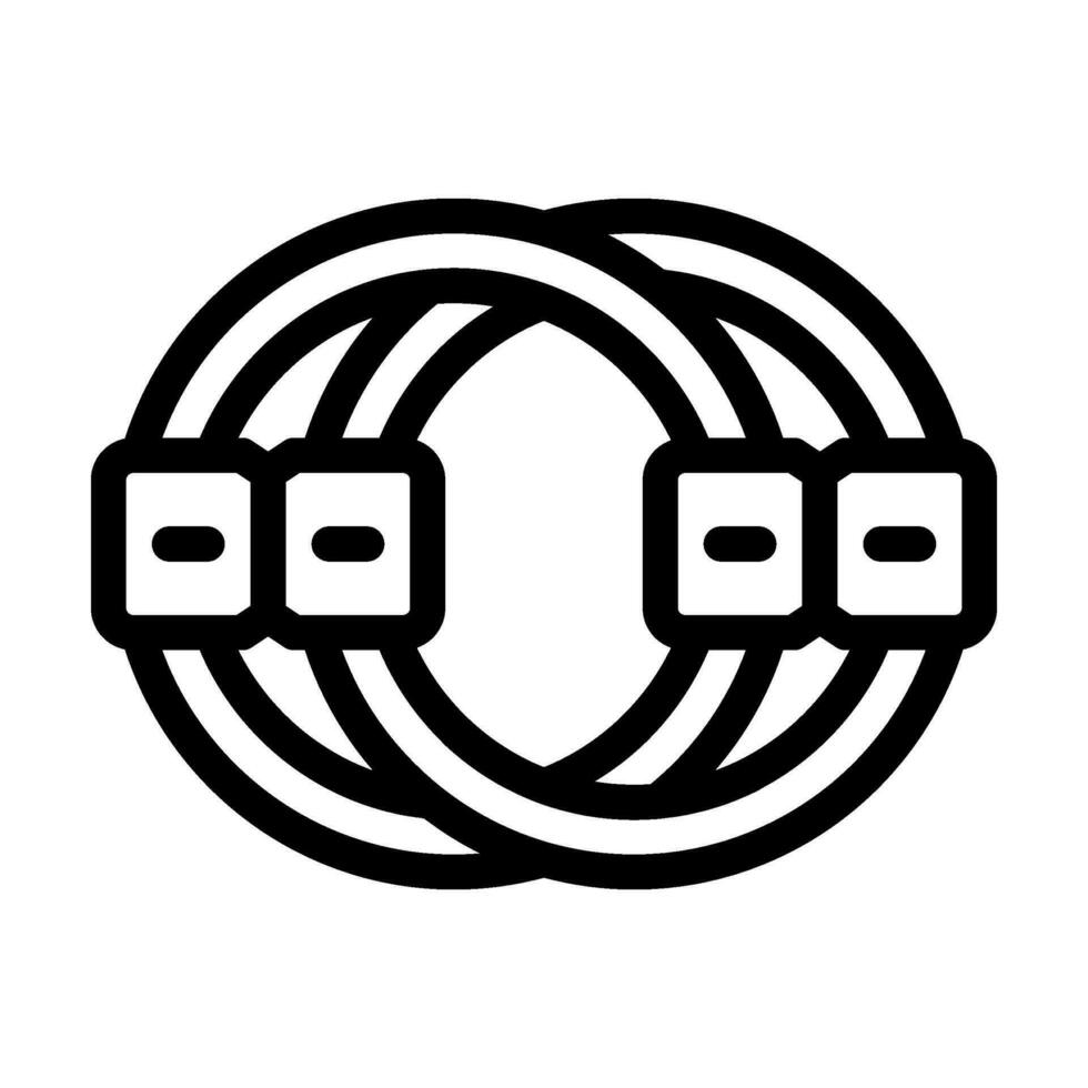fidget chain toy line icon vector illustration