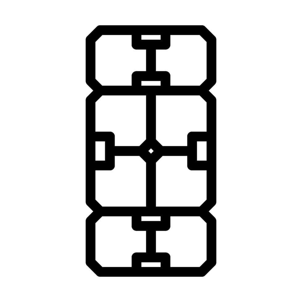 infinity cube fidget toy line icon vector illustration