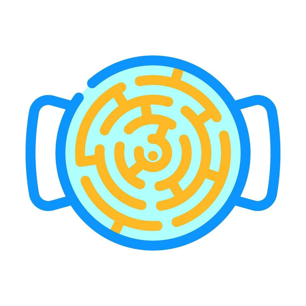 marble maze fidget toy color icon vector illustration