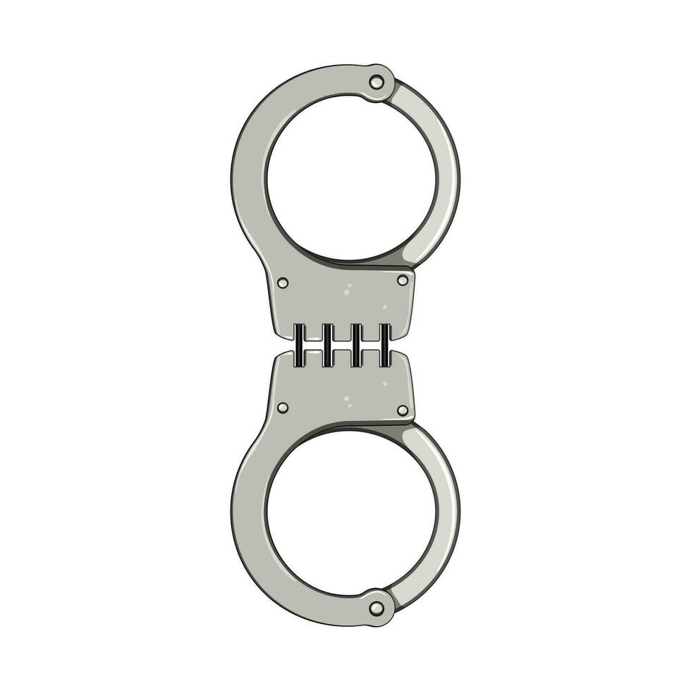 handcuff handcuffs cartoon vector illustration